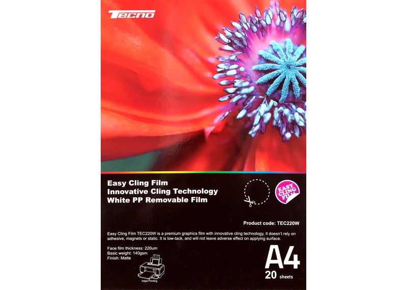 Tecno Easy Cling Film A4 20psc TEC220W