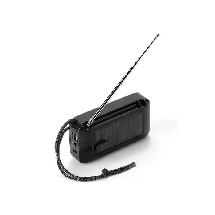 Bluetooth колонка TG368 (FM радіо, сонячна панель)- чорний