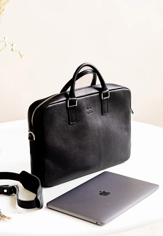 Шкіряна ділова сумка Briefcase 2.0 чорний