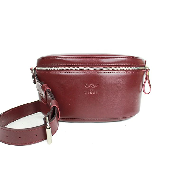 Шкіряна поясна сумка Explorer S бордова (TW-Explorer-S-mars)