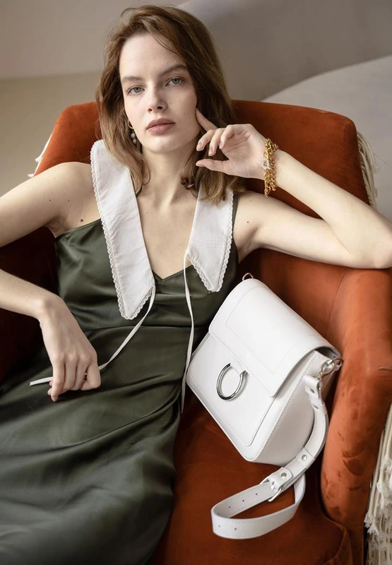 Жіноча шкіряна сумка Jessie біла