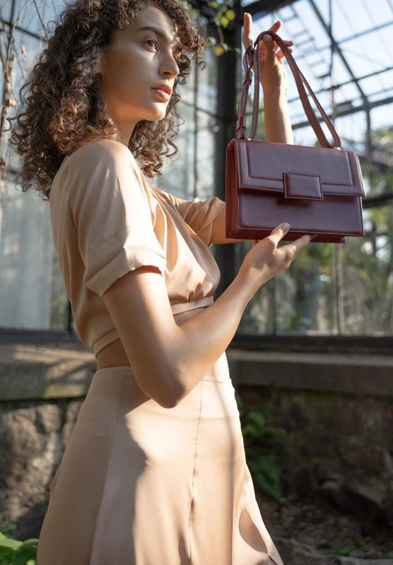 Жіноча шкіряна сумка Kelly бордова