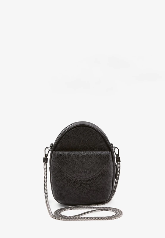 Міні-сумка Kroha чорна зерниста