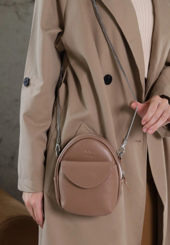 Міні-сумка Kroha карамель краст