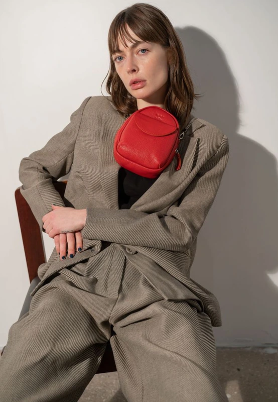 Міні-сумка Kroha червона флотар