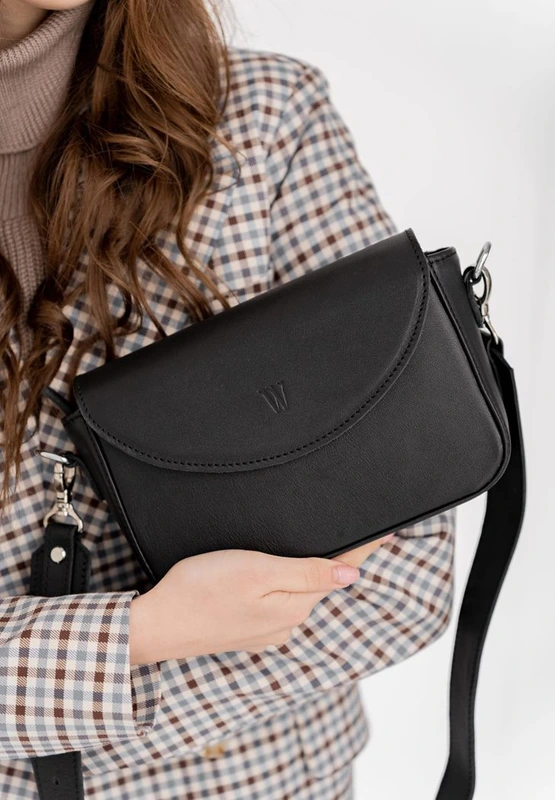 Жіноча шкіряна сумка Molly чорна