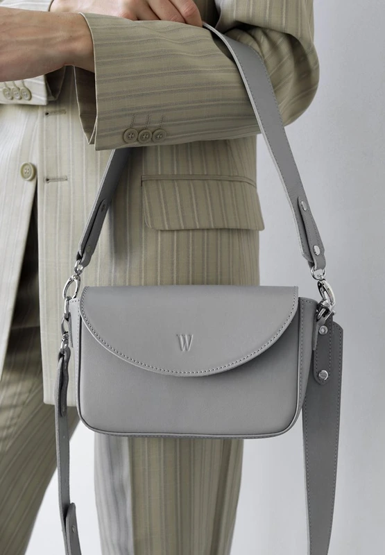 Жіноча шкіряна сумка Molly сіра