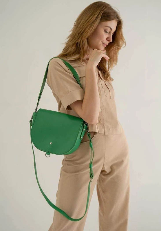 Жіноча шкіряна сумка Ruby L зелена