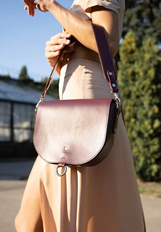 Жіноча шкіряна сумка Ruby L бордова краст (TW-Ruby-big-mars)