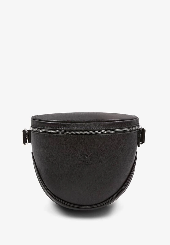 Шкіряна сумка поясна-кроссбоді Vacation чорна