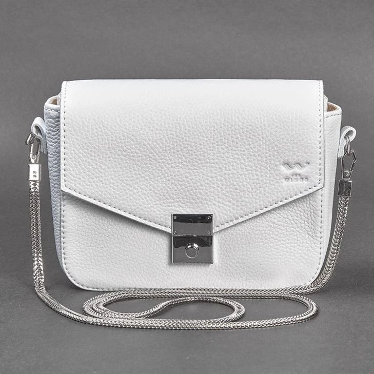 Жіноча шкіряна сумочка Yoko біла флотар