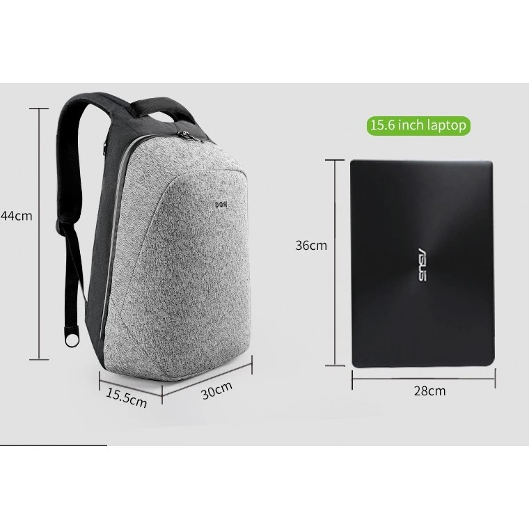 Рюкзак Tigernu D-83351 15.6" Black Grey