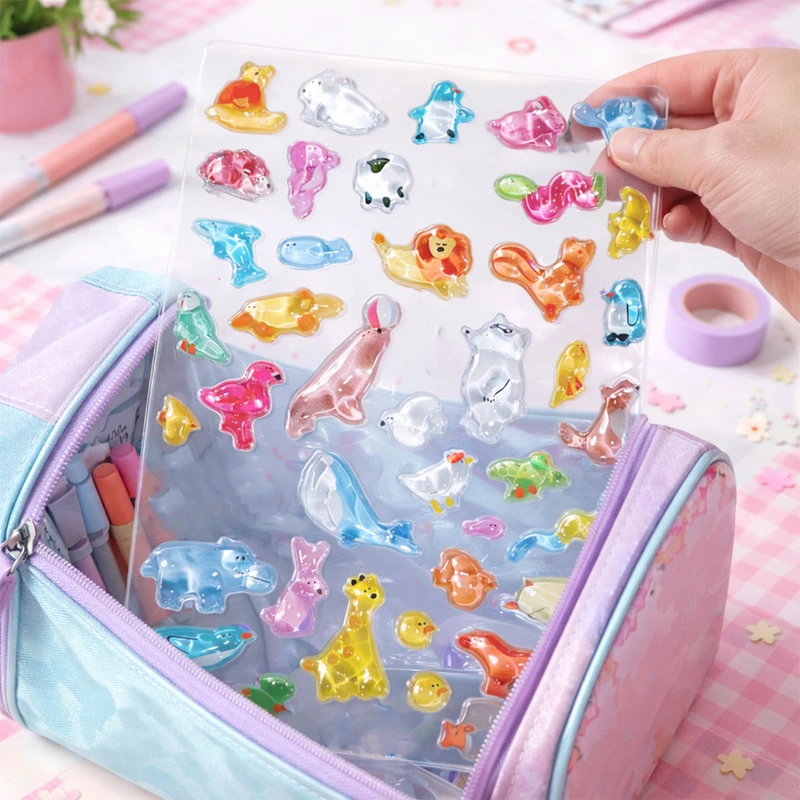 Набір 3D-наліпок TIKI WIKI серії "Crystal" – ТІКІ ВЕСЕЛІ ТВАРИНКИ