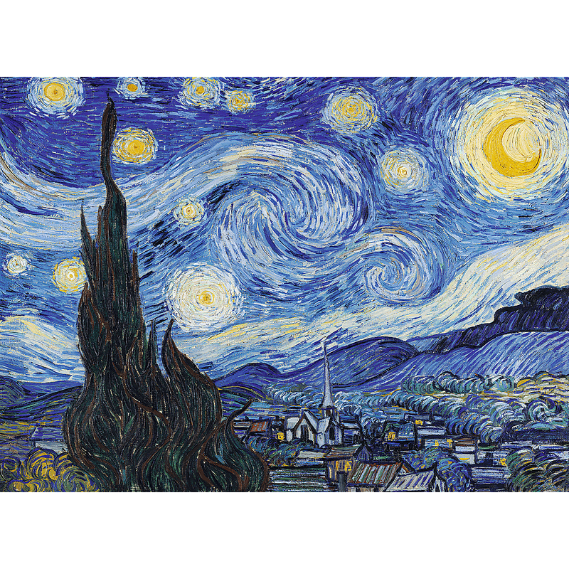 Дерев'яний пазл Вінсент ван Гог - Зоряна ніч (200)