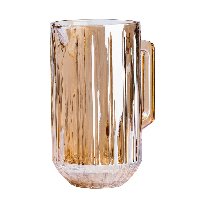 Глечик для напоїв 1.2 л з товстого скла бурштиновий HP524