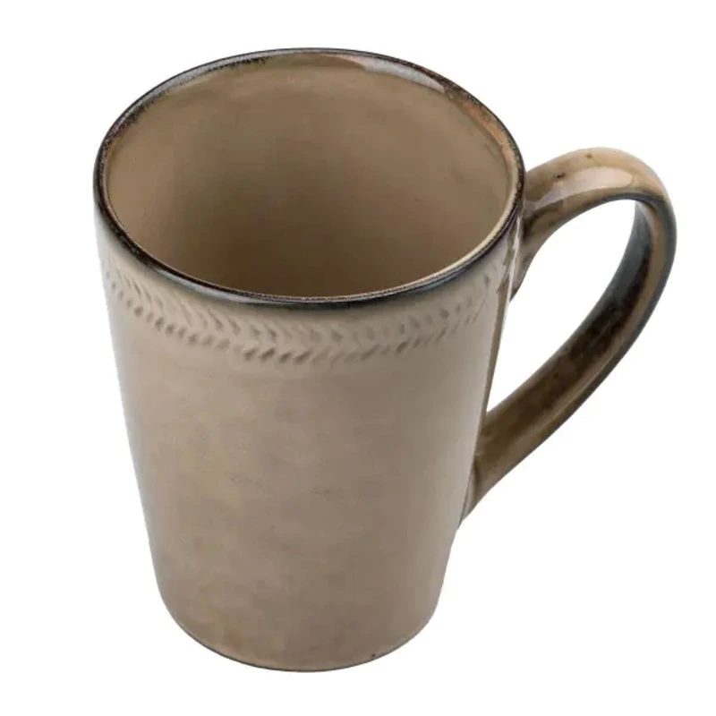 Чашка порцелянова 300 мл для чаю та кави бежева HP23383