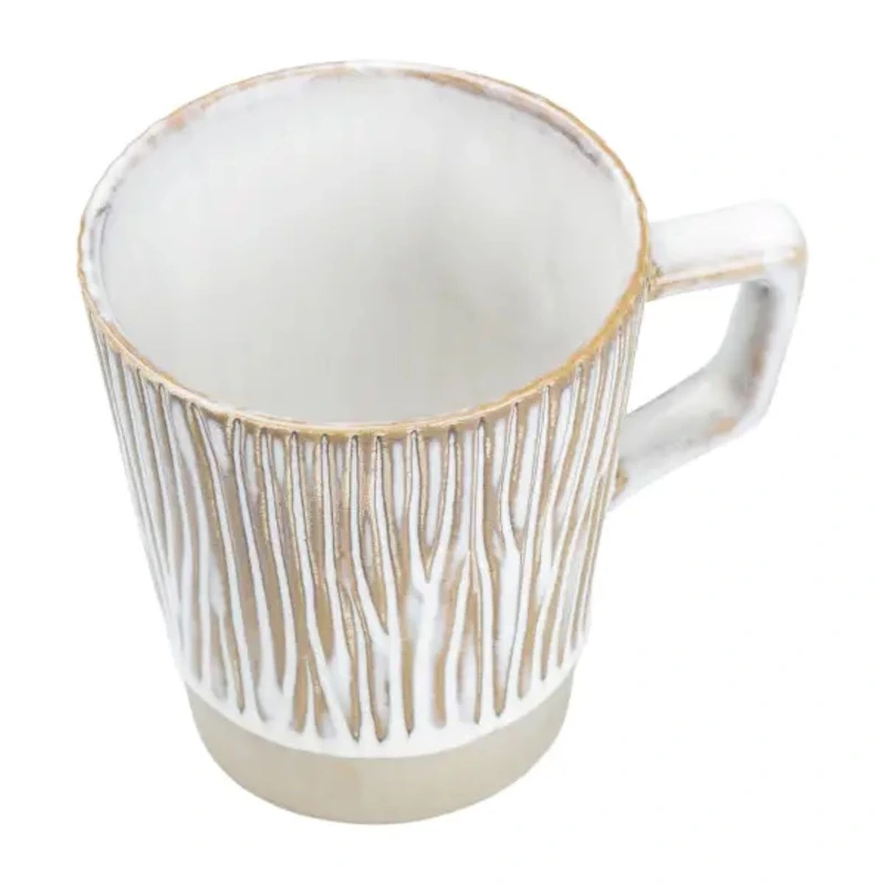 Чашка порцелянова для чаю та кави 300 мл у стилі ретро Коричнева HP7208BR