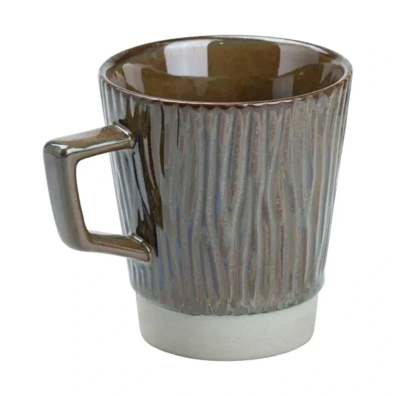 Чашка порцелянова для чаю та кави 300 мл у стилі ретро Графіт HP7208GG