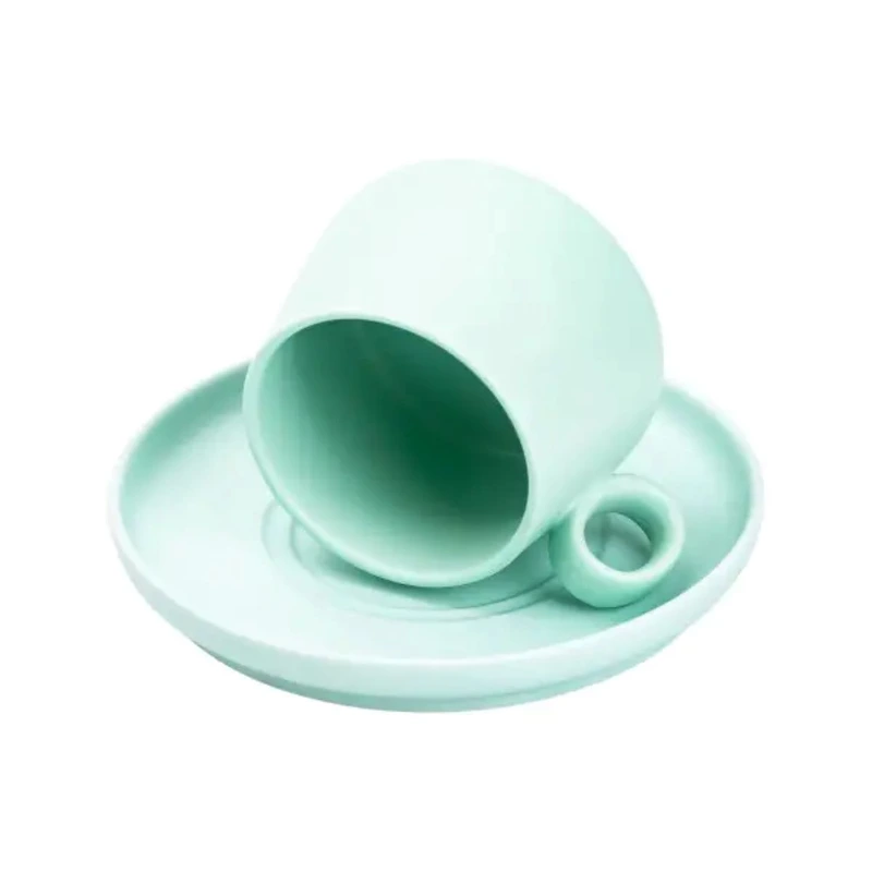 Чашка з блюдцем порцелянова 300 мл М'ятна HP7209TU