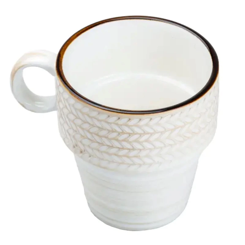 Чашка порцелянова 350 мл для кави чаю Біла HP23384