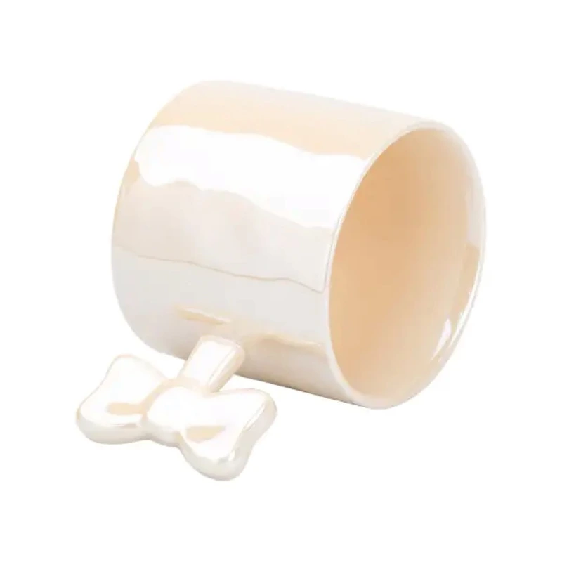 Чашка з ручкою у вигляді бантика порцелянова 350 мл Жовта HP7185Y