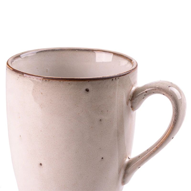 Чашка порцелянова 400 мл, бежевий HP629