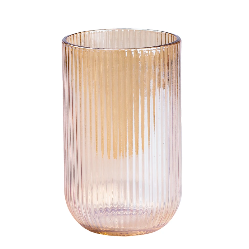 Набір скляний глечик і 6 склянок бурштиновий HP541