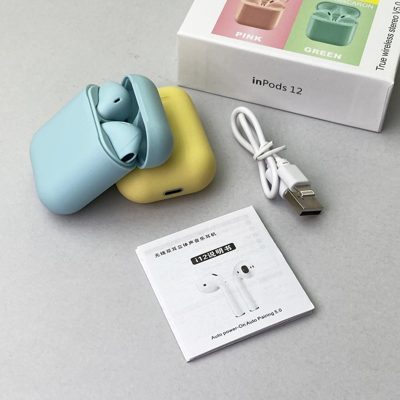 Бездротові навушники i12 Pods (Сірий)