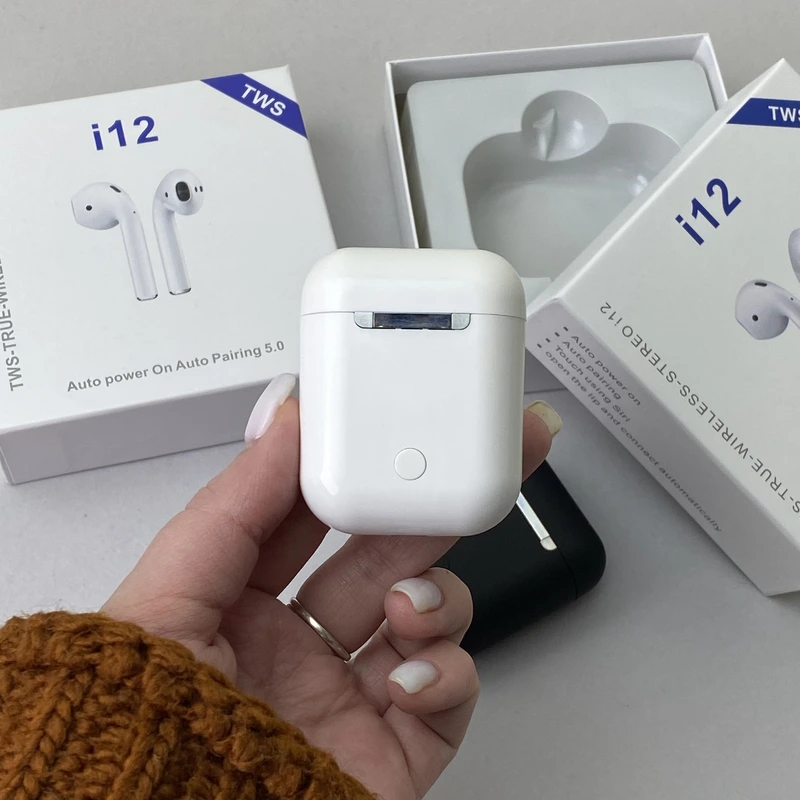 Бездротові навушники TWS i12 (Білий)