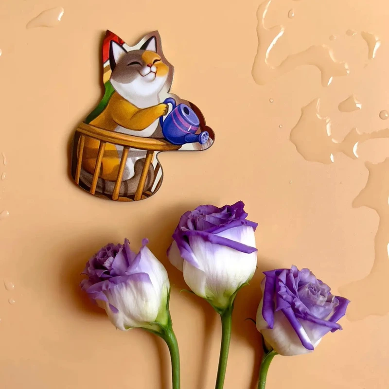 Дерев'яний пазл-вкладиш "Котики -1" Ubumblebees (ПСД128) PSD128 з будиночком