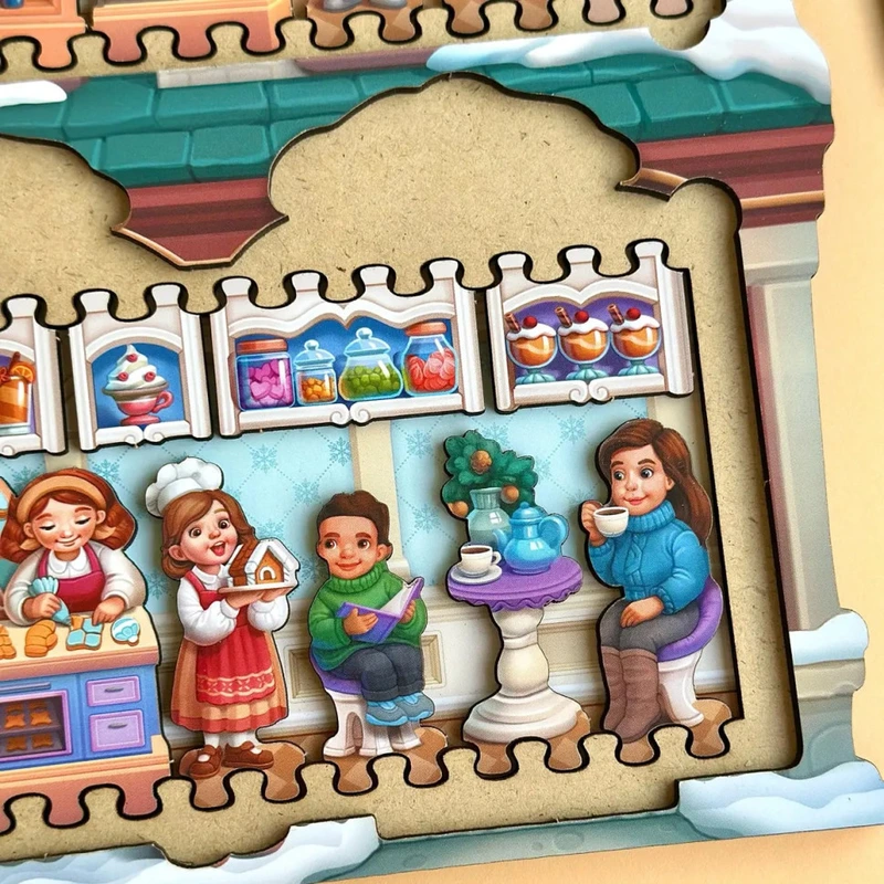 Двошаровий пазл-вкладиш "Магазин іграшок" PSD304 (ПСД304)