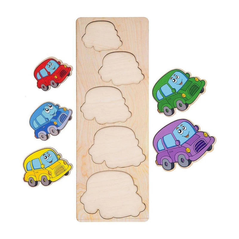 Настільна гра-сортер "Машинки" Ubumblebees (ПСД066) PSD066 більше-менше