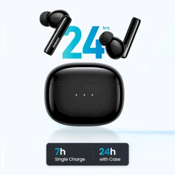 Бездротові навушники UGREEN WS106 HiTune T3 Active Noise-Cancelling Wireless Earbuds, IPX5, Black (UGR-90401)