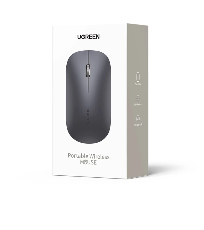 Маніпулятор миша бездротова UGREEN MU001 Portable Wireless Mouse Green