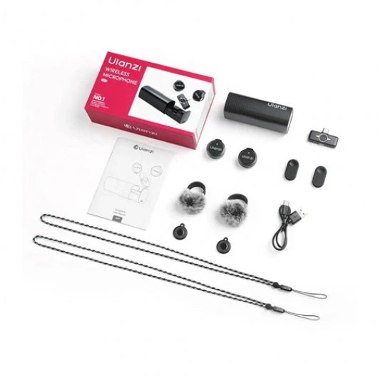 Бездротова мікрофонна система Ulanzi A21 Wireless Microphone, dual-mic, (Type C) Black