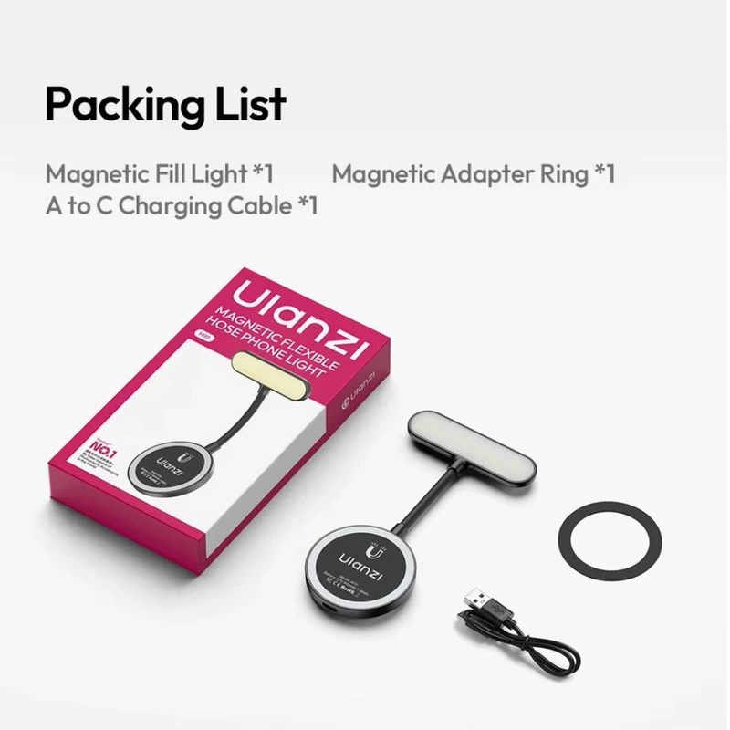 Накамерне світло Ulanzi M10 Magnetic Flexible Phone Light