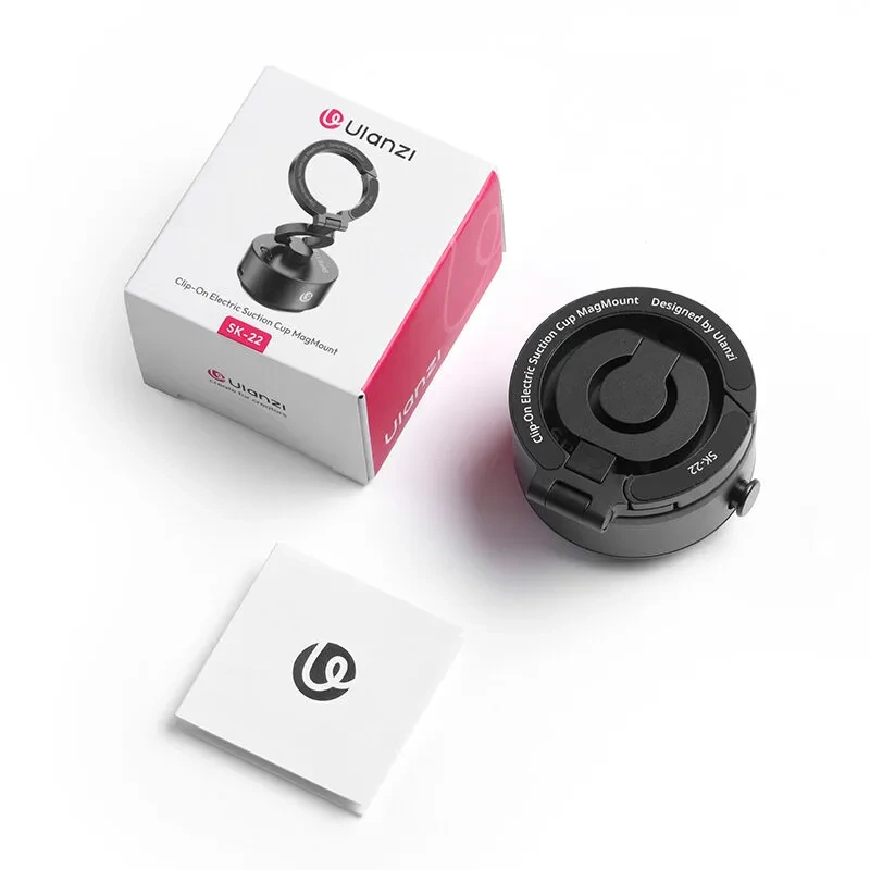 Тримач з електроприсоскою Ulanzi ULANZI SK-22 Electric suction cup bracket for mobile phones Black (M096A)