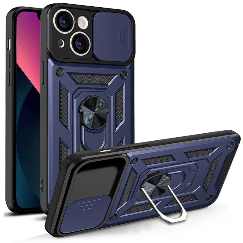 Чохол Ummi Camshield Serge Ring для Apple iPhone 15 (6.1") Чорний / Black