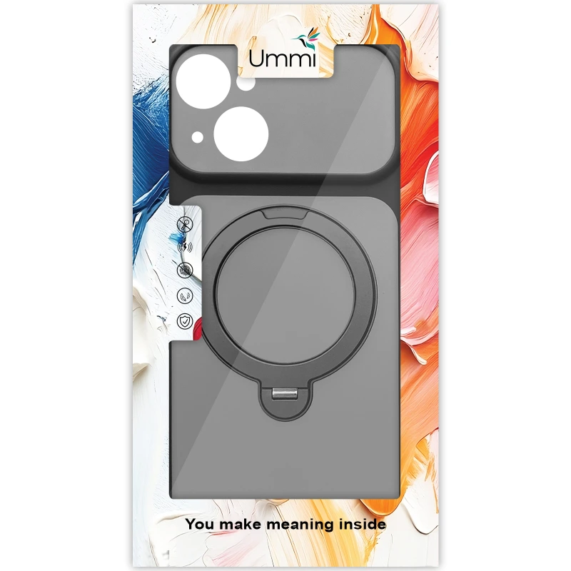 Чохол Ummi Full Camera with MagSafe HQ Ring для Apple iPhone 15 (6.1") Grey