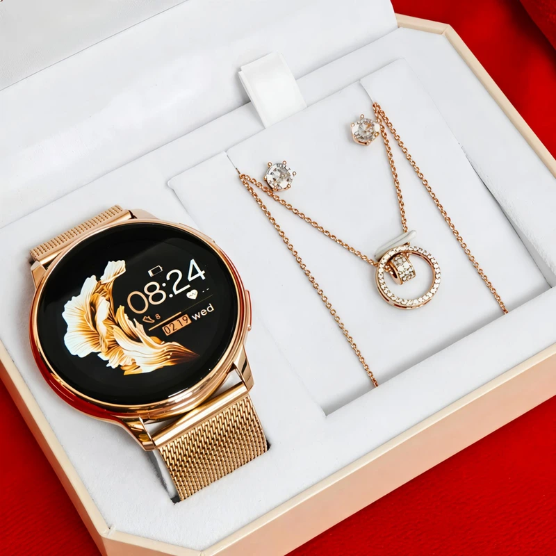 Розумний смарт годинник Подарунковий набір Smart Melisia IBSO Gold