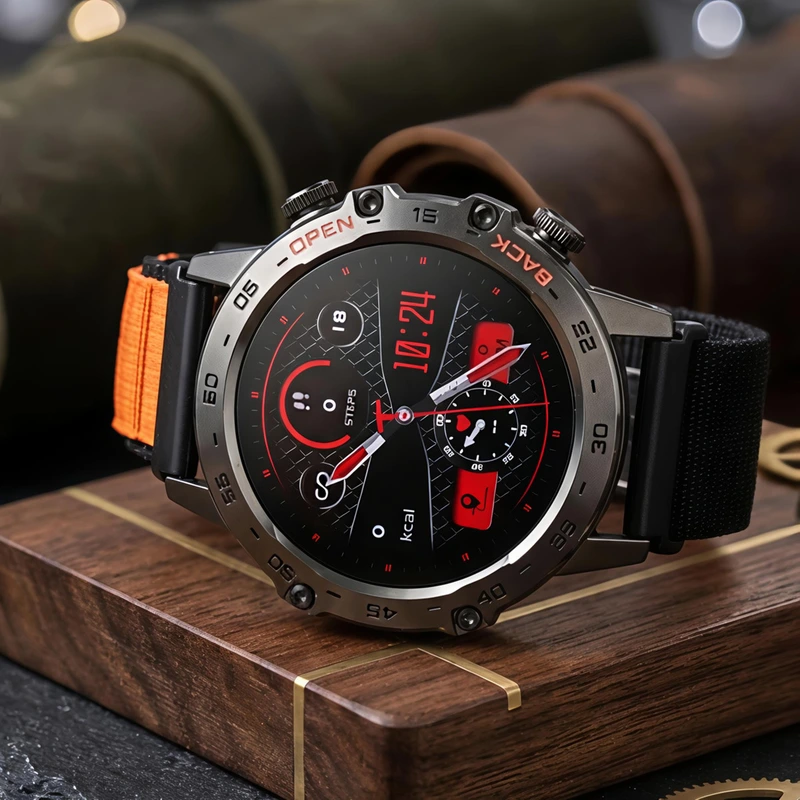 Розумний смарт годинник Smart Delta K52 Orange Black, 3 ремінці