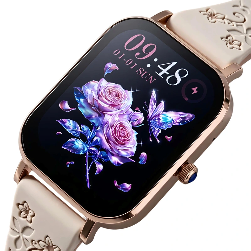 Розумний смарт годинник Smart Miami Beige Flower