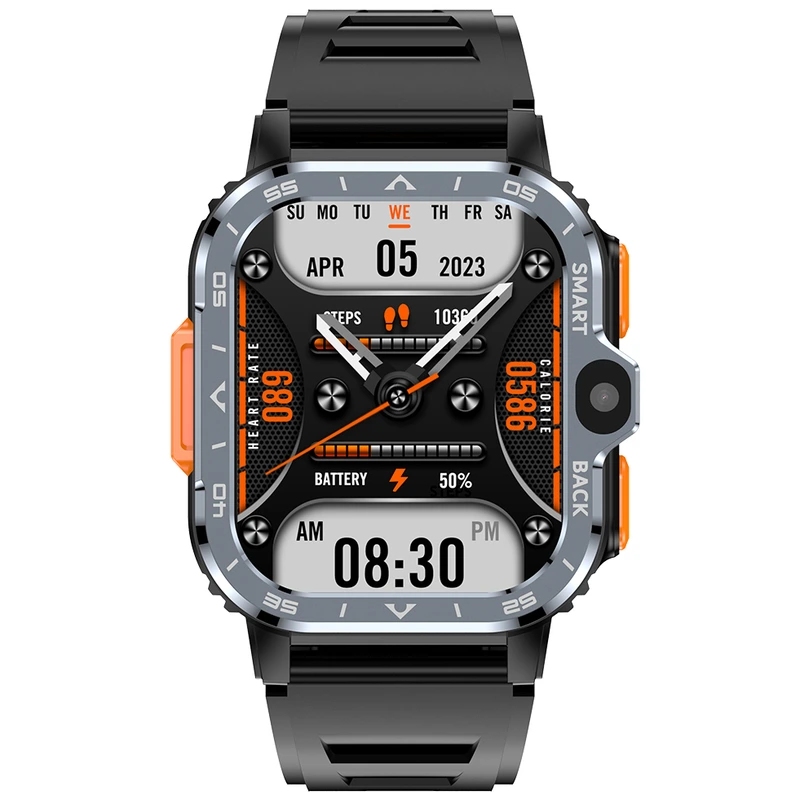 Розумний смарт годинник Smart Nova Sim Rubber Black, 2 ремінці