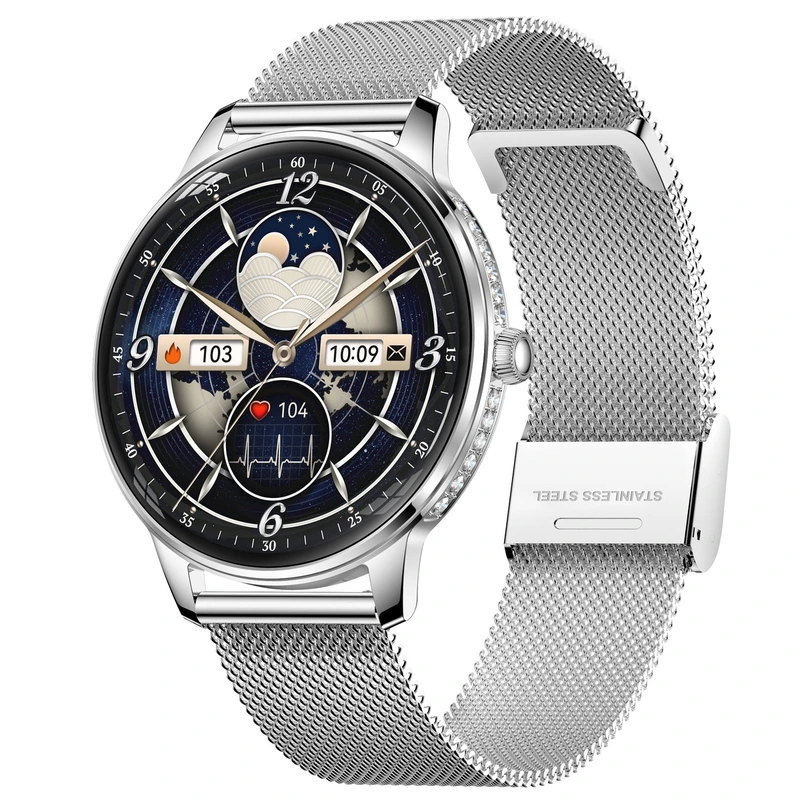 Smart Brilliant Slim Silver Rubber, 2 ремінці
