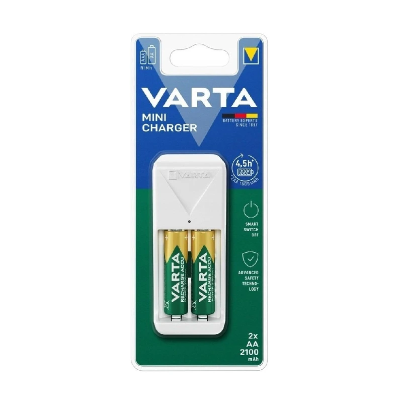 Зарядний пристрій Varta Mini Charger + 2×AA 2100 mah