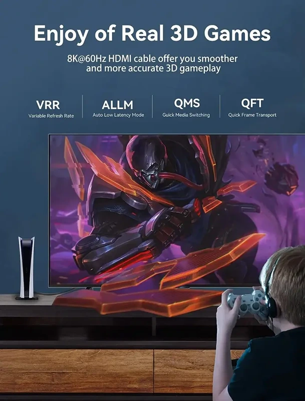 Кабель Vention HDMI-HDMI, 1.5 м, v2.1, (AANBG)