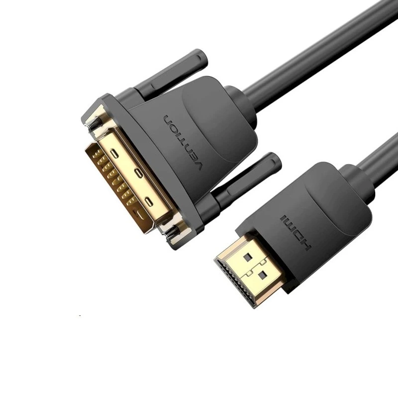 Кабель Vention HDMI to DVI Cable 1M Black (ABFBF) — фото 3
