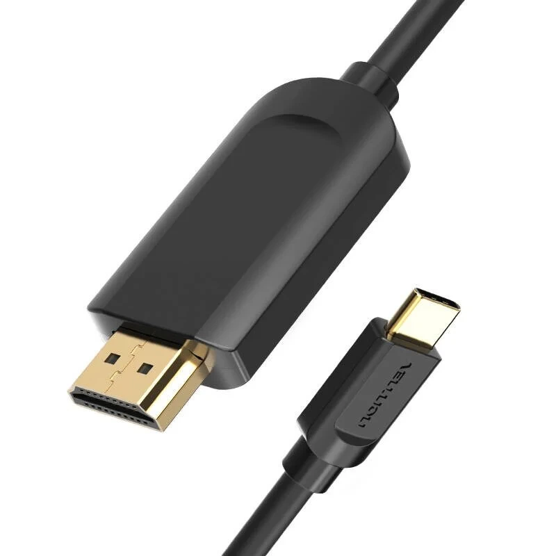 Кабель Vention Type-C to HDMI 4K 30Hz Cable 1M Black (CGUBF) — фото 3