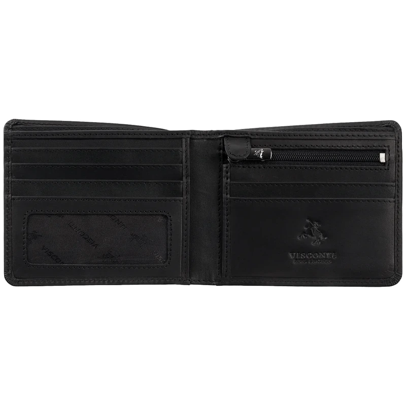Гаманець чоловічий Visconti 707 Shield (Matte Black)