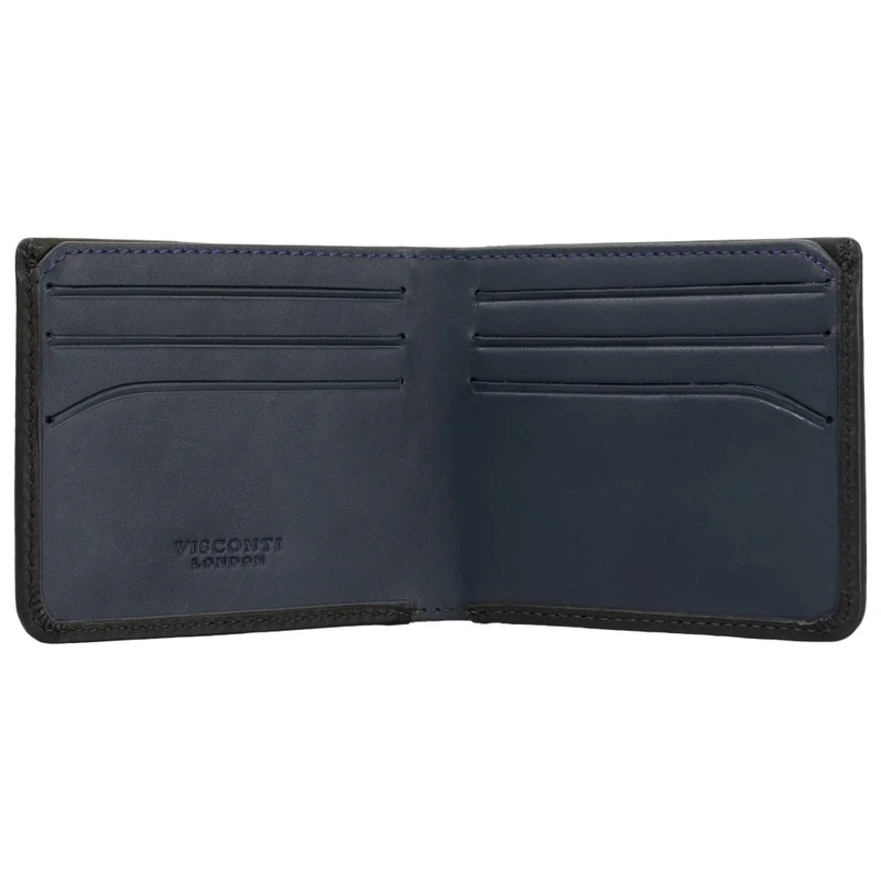 Гаманець чоловічий Visconti VSL42 Saw (Black/Steel Blue)